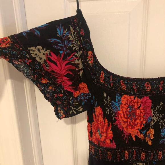 Boho floral dress Sz M - Picture 3 of 4